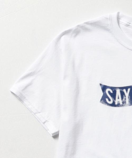 SAYHELLO（セイハロー）の「SAYHELLO / 別注 LOGO Tシャツ（Tシャツ/カットソー・メンズ・ホワイト・MEDIUM/SMALL/LARGE）」の7枚目の写真