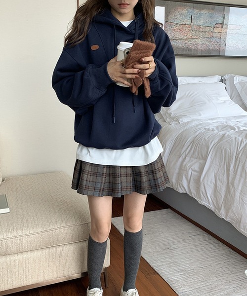 aimoha(アイモハ)の「 シンプルパーカー(パーカー・レディース・ピンク/チョコ/ネイビー・FREE)」の21枚目の写真