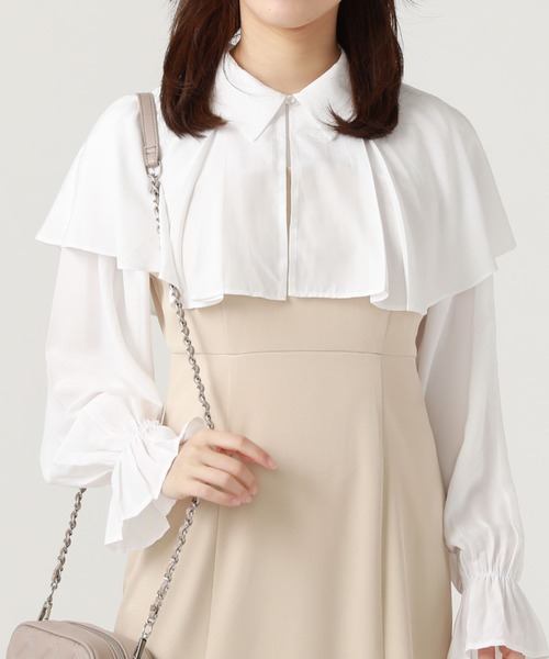 archives(アルシーヴ)の「タックカラー付レイヤードワンピース(ワンピース・レディース・グレイッシュベージュ/ブラック/ベージュ・MEDIUM)」の17枚目の写真