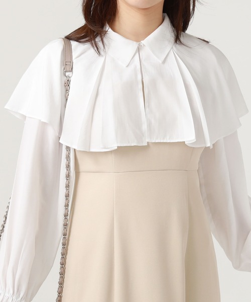 archives(アルシーヴ)の「タックカラー付レイヤードワンピース(ワンピース・レディース・グレイッシュベージュ/ブラック/ベージュ・MEDIUM)」の19枚目の写真