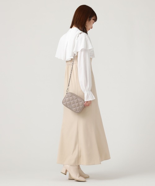 archives(アルシーヴ)の「タックカラー付レイヤードワンピース(ワンピース・レディース・グレイッシュベージュ/ブラック/ベージュ・MEDIUM)」の15枚目の写真