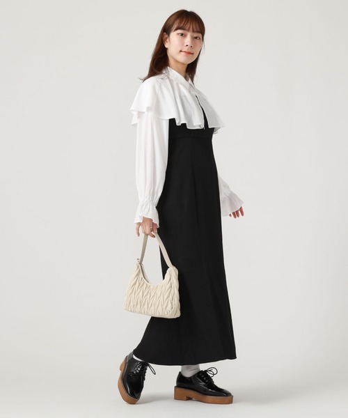 archives(アルシーヴ)の「タックカラー付レイヤードワンピース(ワンピース・レディース・グレイッシュベージュ/ブラック/ベージュ・MEDIUM)」の20枚目の写真