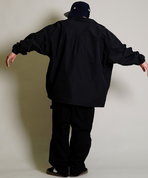 ELEMENT（エレメント）の「ELEMENT/エレメント オーバーサイズ　ペインターパンツ/無地 デニム ワイドチノパン/ワークパンツ　ワークデニム BD021-715（その他パンツ・メンズ・ブラック/ブルー/ベージュ・M/L/XL）」の12枚目の写真