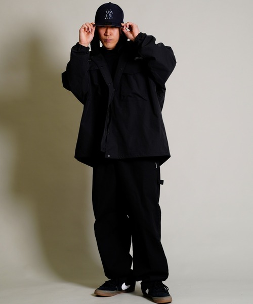 ELEMENT（エレメント）の「ELEMENT/エレメント オーバーサイズ　ペインターパンツ/無地 デニム ワイドチノパン/ワークパンツ　ワークデニム BD021-715（その他パンツ・メンズ・ブラック/ブルー/ベージュ・M/L/XL）」の11枚目の写真