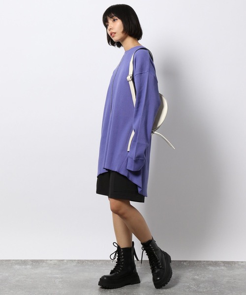 PAGEBOY（ページボーイ）の「ワッフルBIGロンT（Tシャツ/カットソー・レディース・オフホワイト/ブラック/ラベンダー・FREE）」の17枚目の写真