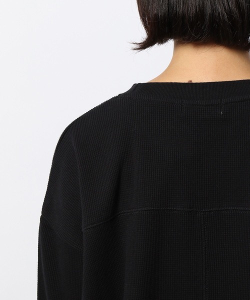 PAGEBOY（ページボーイ）の「ワッフルBIGロンT（Tシャツ/カットソー・レディース・オフホワイト/ブラック/ラベンダー・FREE）」の18枚目の写真