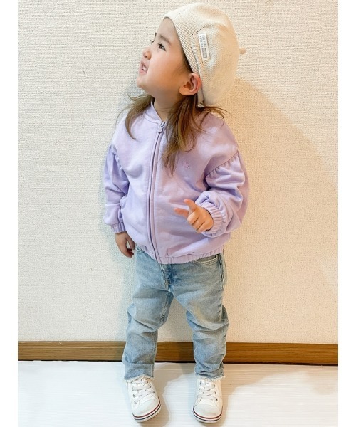 GAP(ギャップ)の「バルーンスリーブジャケット(幼児)(ブルゾン・キッズ・ベージュ/パープル系その他/オフホワイト・12-18M/18-24M/2 YRS/3 YRS/4 YRS/5 YRS/6-12M)」の7枚目の写真