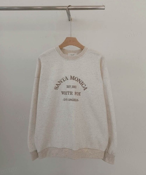 Dalfwin(ダールフィン)の「韓国ファッションMONICA刺繍ロゴオーバーサイズスウェット(スウェット・レディース・ネイビー/グレー/オートミール・FREE)」の12枚目の写真