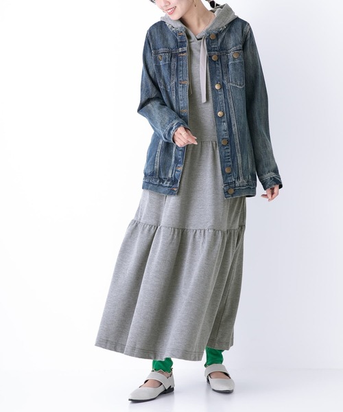 osharewalker（オシャレウォーカー）の「『配色メローランダムリブレギンス』（レギンス/スパッツ・レディース・グレー/グリーン/ブラック/パープル・1/2）」の8枚目の写真