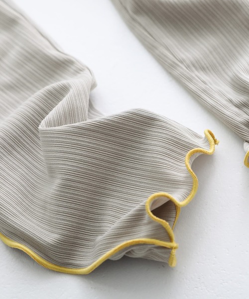 osharewalker（オシャレウォーカー）の「『配色メローランダムリブレギンス』（レギンス/スパッツ・レディース・グレー/グリーン/ブラック/パープル・1/2）」の17枚目の写真