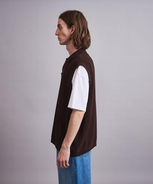 MONKEY TIME（モンキータイム）の「＜monkey time＞ CTN AZE PL VEST/ベスト（ベスト・メンズ・ブラック/ダークブラウン・M/L）」の8枚目の写真