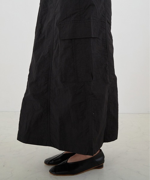 PAPAVER(パパヴェル)の「【PAPAVER】ミリタリーフレアーSK(スカート・レディース・ブラック/カーキ/アイボリー・MEDIUM)」の8枚目の写真