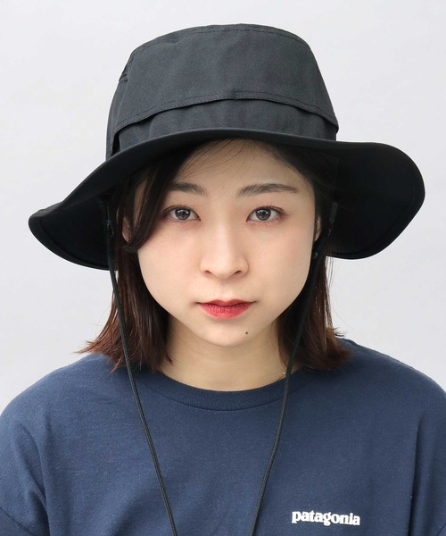 A.M.S.（エーエムエス）の「遮熱 CORDURAポリエステル ベーシック フラットブリムアドベンチャーハット あご紐付き（ハット・メンズ・ブルー/ブラック/カーキブラウン・FREE）」の15枚目の写真