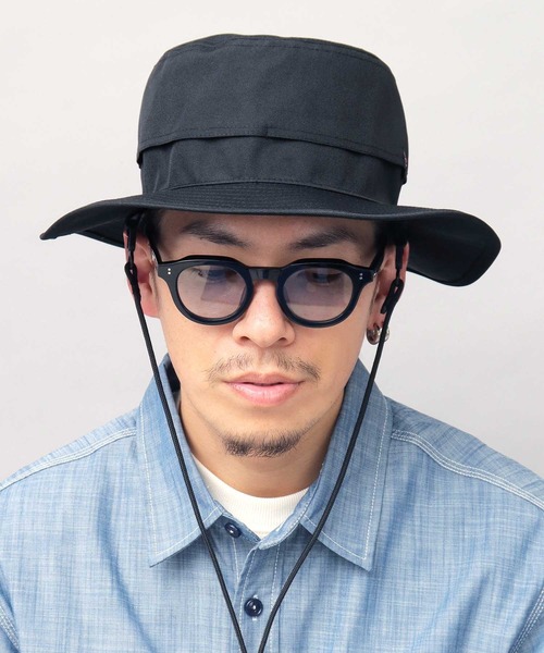 A.M.S.（エーエムエス）の「遮熱 CORDURAポリエステル ベーシック フラットブリムアドベンチャーハット あご紐付き（ハット・メンズ・ブルー/ブラック/カーキブラウン・FREE）」の18枚目の写真