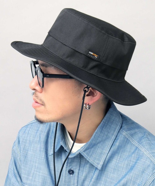A.M.S.（エーエムエス）の「遮熱 CORDURAポリエステル ベーシック フラットブリムアドベンチャーハット あご紐付き（ハット・メンズ・ブルー/ブラック/カーキブラウン・FREE）」の21枚目の写真