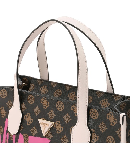 Guess（ゲス）の「GUESS X BRANDALISED(R) WITH GRAFFITI BY BANKSY 2 Compartment Tote（トートバッグ・レディース・ブラウン・ONE SIZE）」の8枚目の写真