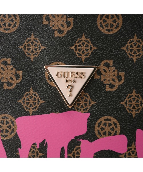 Guess（ゲス）の「GUESS X BRANDALISED(R) WITH GRAFFITI BY BANKSY 2 Compartment Tote（トートバッグ・レディース・ブラウン・ONE SIZE）」の9枚目の写真