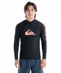 Quiksilver（クイックシルバー）の「ALL TIME LR/クイックシルバー長袖ラッシュガード(水着)（ラッシュガード・メンズ）」