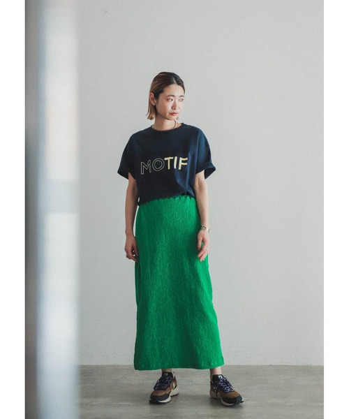 FIL DE FER フィルデフェール 裏毛スウェット＋ネオンカットソーセット FIL DE FER（フィルデフェール）の「モチーフPT 切リ替えTEE（T