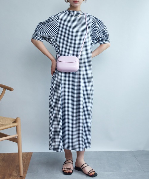 SETUP7(セットアップセブン)の「【SETUP7】PUレザーラウンデッドサドルバッグ ショルダーバッグ KNF(ショルダーバッグ・レディース・ブラック/ホワイト/イエロー/パープル/ブラウン・FREE)」の13枚目の写真