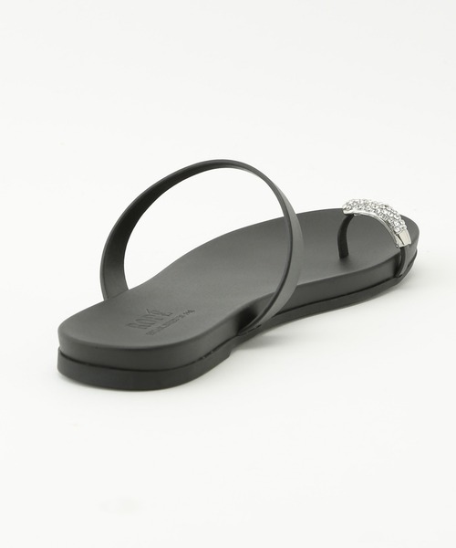 ROPE'（ロペ）の「ビジュートゥリングフラットサンダル（サンダル・レディース・ブラック/ベージュ系その他・36/37/36.5/37.5）」の8枚目の写真