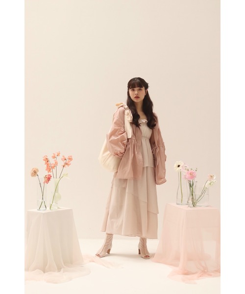muguet(ミュゲ)の「airy spring zip parker(マウンテンパーカー・レディース・ホワイト/ピンク・FREE)」の7枚目の写真
