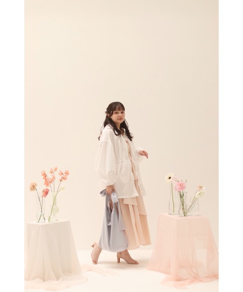 muguet(ミュゲ)の「airy spring zip parker(マウンテンパーカー・レディース・ホワイト/ピンク・FREE)」の15枚目の写真