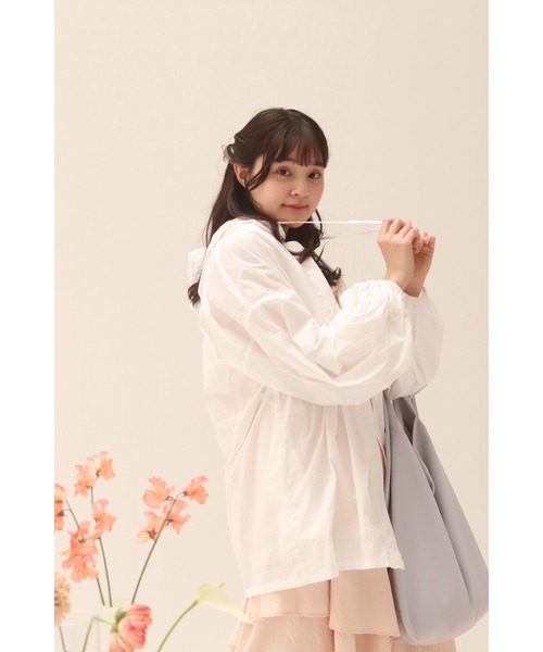 muguet(ミュゲ)の「airy spring zip parker(マウンテンパーカー・レディース・ホワイト/ピンク・FREE)」の16枚目の写真