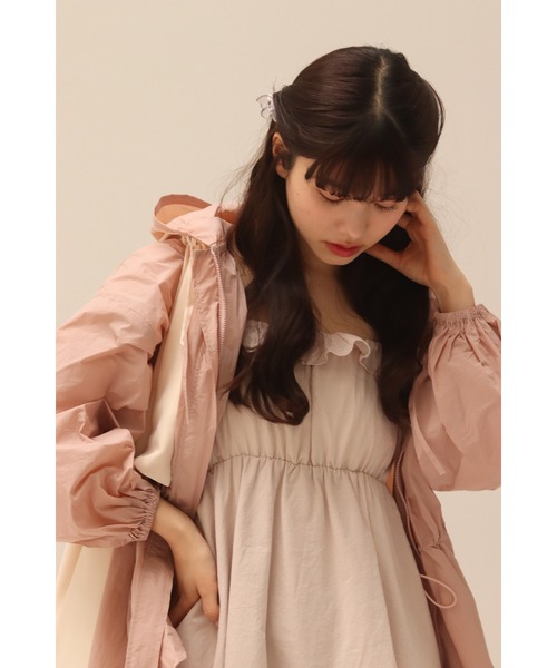 muguet(ミュゲ)の「airy spring zip parker(マウンテンパーカー・レディース・ホワイト/ピンク・FREE)」の19枚目の写真