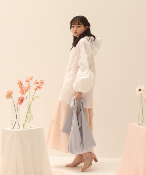 muguet(ミュゲ)の「airy spring zip parker(マウンテンパーカー・レディース・ホワイト/ピンク・FREE)」の20枚目の写真
