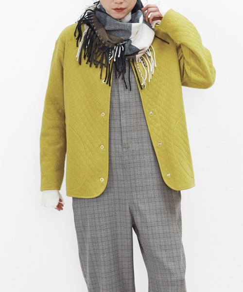 Live in comfort（リブインコンフォート）の「リブ　イン　コンフォート　パッとはおって着心地やさしい　ふかふかキルティングカットソージャケット（その他アウター・レディース・ミント/オートミール/マスタード/チャコールグレー/ネイビー・MEDIUM/LARGE/XX-LARGE/X-LARGE/XXX-LARGE/SMALL）」の11枚目の写真