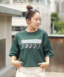 【CONVERSE/コンバース】5シューズ刺繍 Tシャツ オールスター刺繍 ブランドロゴプリント