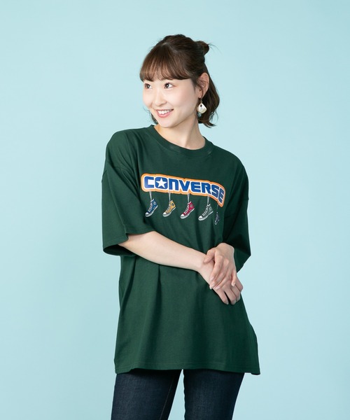 セール】【CONVERSE/コンバース】5シューズ刺繍 Tシャツ オールスター