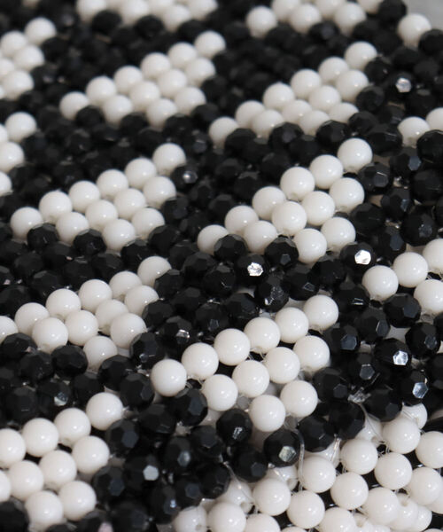 Casselini（キャセリーニ）の「【CASSELINI/キャセリーニ】パターンビーズバッグ（トートバッグ・レディース・ホワイト系その他5/ブラック系その他4・FREE）」の9枚目の写真