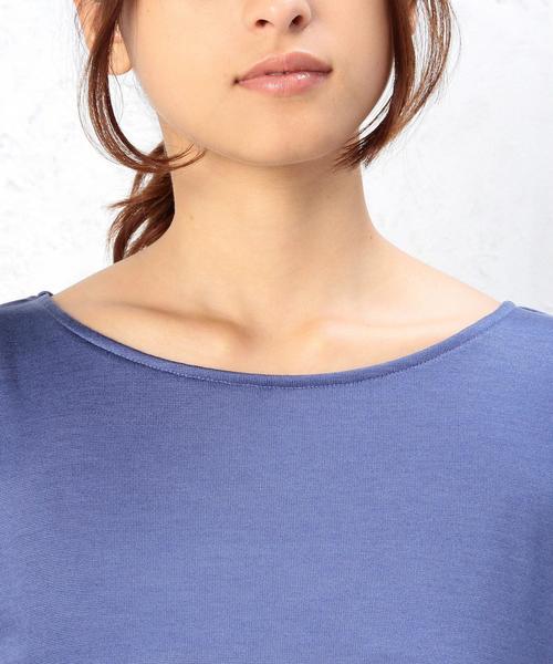 green label relaxing（グリーンレーベルリラクシング）の「GT TC×TR レイヤードテンジク  プルオーバー カットソー（Tシャツ/カットソー・レディース・ライトグレー/コバルトブルー/ネイビー/オリーブ・フリー）」の9枚目の写真