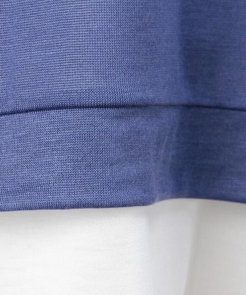 green label relaxing（グリーンレーベルリラクシング）の「GT TC×TR レイヤードテンジク  プルオーバー カットソー（Tシャツ/カットソー・レディース・ライトグレー/コバルトブルー/ネイビー/オリーブ・フリー）」の12枚目の写真