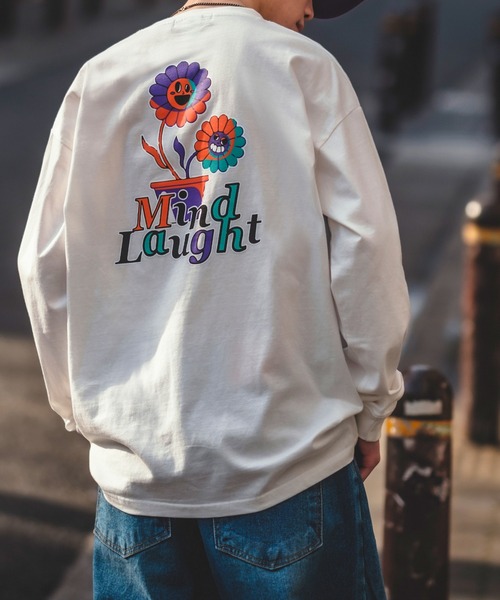 improves(インプローブス)の「【UAU】Mind Laught フラワープリント ロンT(Tシャツ/カットソー・メンズ・ホワイト/ブラック/ブラック系その他/ホワイト系その他・MEDIUM/LARGE/X-LARGE)」の15枚目の写真