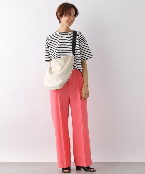 LEPSIM（レプシィム）の「マルチキノウベーシックT　163542（Tシャツ/カットソー・レディース・ブラック/グレー/オフホワイト/カーキ/ライトグリーン/ラベンダー・MEDIUM/SMALL）」の11枚目の写真