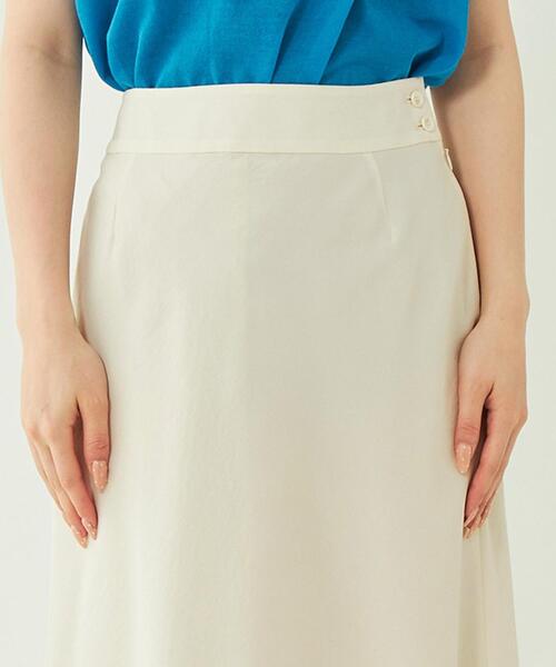 green label relaxing（グリーンレーベルリラクシング）の「ICE ポリエステル マーメイド スカート -接触冷感-（スカート・レディース・ベージュ/ネイビー/オフホワイト・36/38）」の10枚目の写真