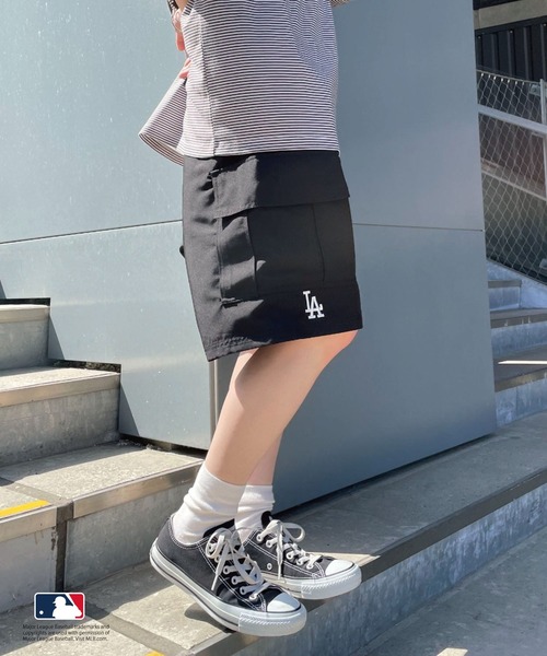 MLB(メジャーリーグベースボール)の「【MLB/エムエルビー】ロゴ刺繍カーゴショートパンツ(その他パンツ・メンズ・カーキ/ブラック/ネイビー・MEDIUM/LARGE)」の11枚目の写真