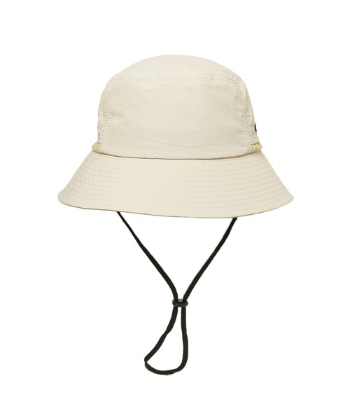 14+（イチヨンプラス）の「あご紐付き撥水サファリハット（ハット・レディース・ベージュ/ブラック/カーキ/オフホワイト・MEDIUM/LARGE）」の5枚目の写真