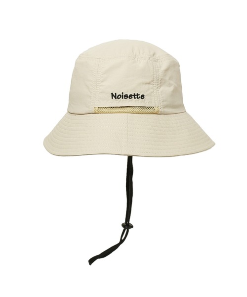 14+（イチヨンプラス）の「あご紐付き撥水サファリハット（ハット・レディース・ベージュ/ブラック/カーキ/オフホワイト・MEDIUM/LARGE）」の6枚目の写真