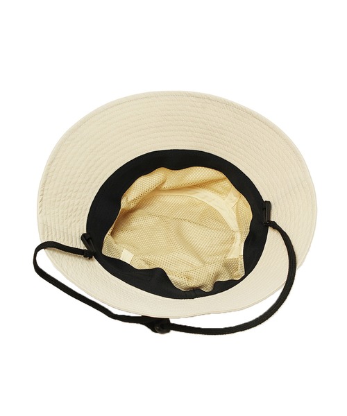 14+（イチヨンプラス）の「あご紐付き撥水サファリハット（ハット・レディース・ベージュ/ブラック/カーキ/オフホワイト・MEDIUM/LARGE）」の8枚目の写真