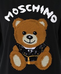 モスキーノ　キッズ　12A くまちゃん　ワッペン付きTシャツ　ホワイト モスキーノ キッズ 12A くまちゃん ワッペン付きTシャツ