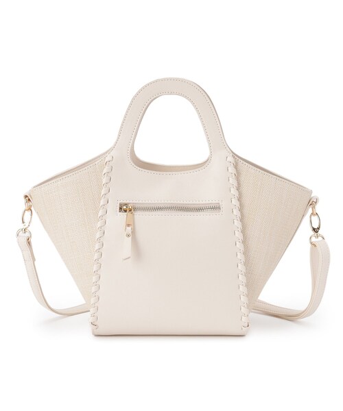 grove（グローブ）の「◆カガリクリテ2WAYトート（トートバッグ・レディース・アイボリー/ライトパープル/キャメル/ライトグレー・00）」の5枚目の写真