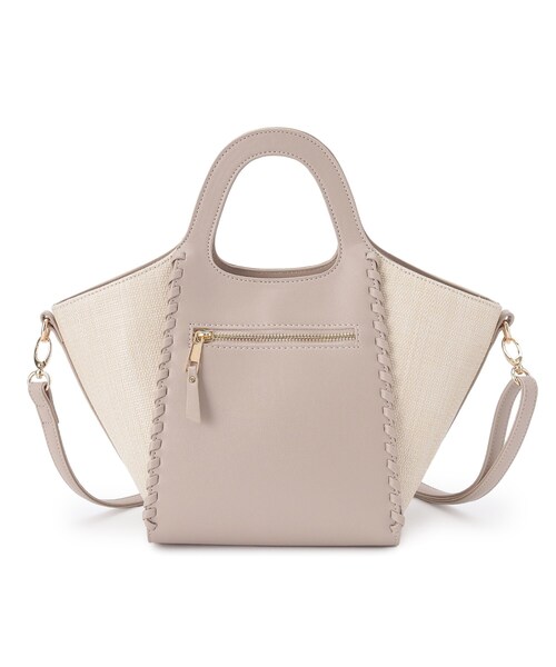 grove（グローブ）の「◆カガリクリテ2WAYトート（トートバッグ・レディース・アイボリー/ライトパープル/キャメル/ライトグレー・00）」の7枚目の写真