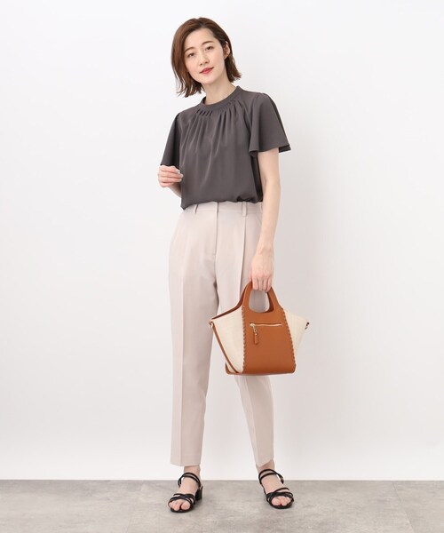 grove（グローブ）の「◆カガリクリテ2WAYトート（トートバッグ・レディース・アイボリー/ライトパープル/キャメル/ライトグレー・00）」の10枚目の写真