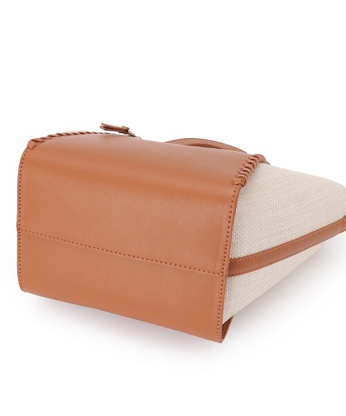 grove（グローブ）の「◆カガリクリテ2WAYトート（トートバッグ・レディース・アイボリー/ライトパープル/キャメル/ライトグレー・00）」の18枚目の写真