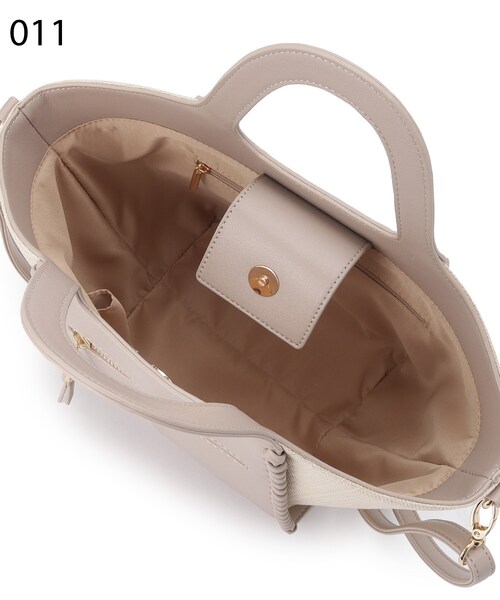 grove（グローブ）の「◆カガリクリテ2WAYトート（トートバッグ・レディース・アイボリー/ライトパープル/キャメル/ライトグレー・00）」の20枚目の写真