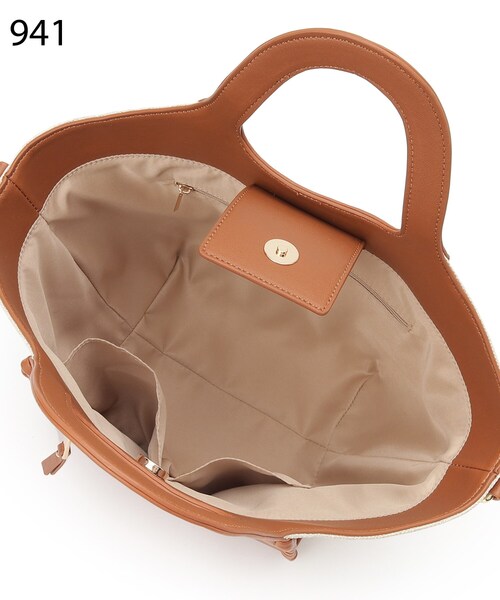 grove（グローブ）の「◆カガリクリテ2WAYトート（トートバッグ・レディース・アイボリー/ライトパープル/キャメル/ライトグレー・00）」の22枚目の写真